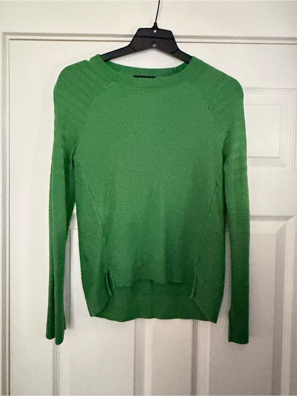 Green Crewneck Knit Sweater - Women